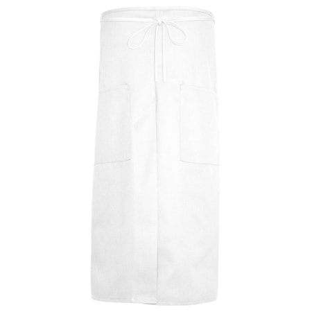 Deltaplus F55, Split Front Bistro Apron, White 83655
